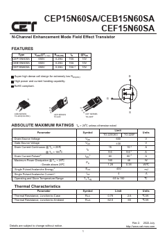 CEP15N60SA image