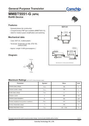 MMBT5551-G image