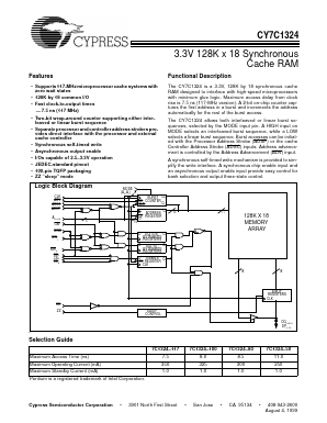 CY7C1324-100AC image