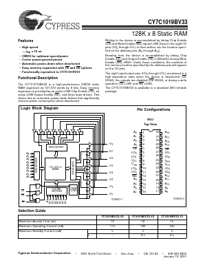 CY7C1019BV33 image