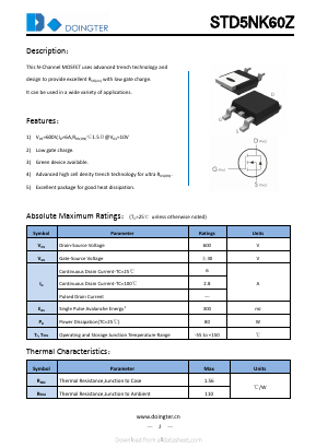 STD5NK60Z image