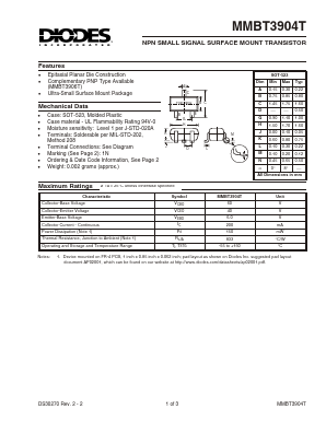 MMBT3904T-7 image