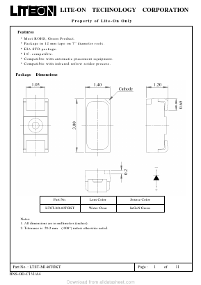 LTST-M140TGKT image