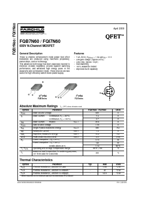 FQB7N60 image