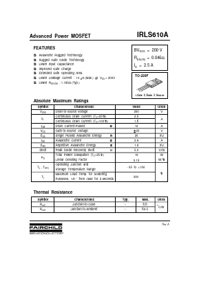 IRLS610A image