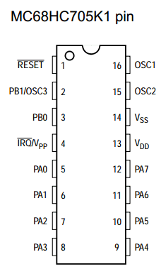 MC68HC705K1CP image