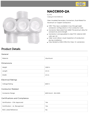 NACC600-2A image