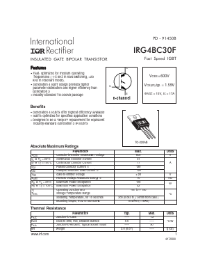 IRG4BC30F-STRLP image