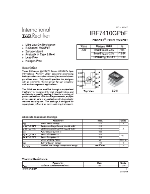 IRF7410GPBF image