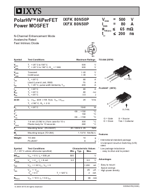 IXFK80N50P image