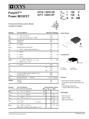 IXTQ120N15P image