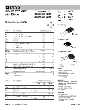 IXGH40N60C2D1 image