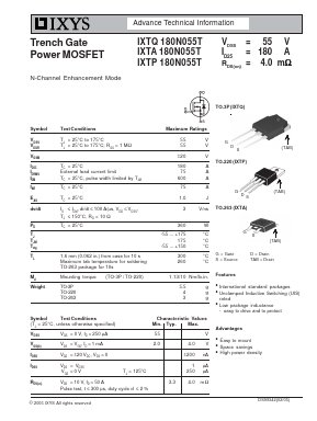 IXTQ180N055T image