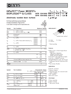 IXFR10N100Q image