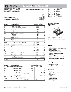 IXYN100N120C3H1 image