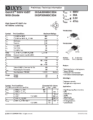 IXGA30N60C3D4 image