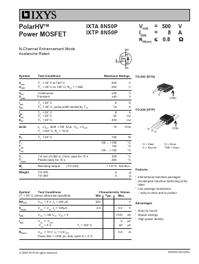 IXTP8N50P image