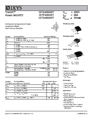 IXTA48N20T image