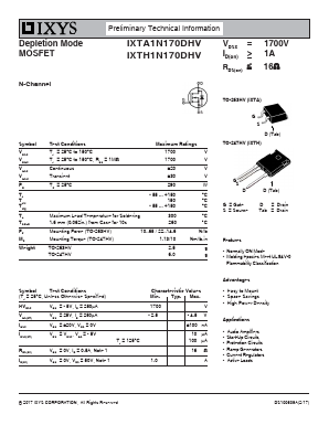 IXTH1N170DHV image