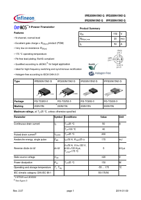 IPB200N15N3G image