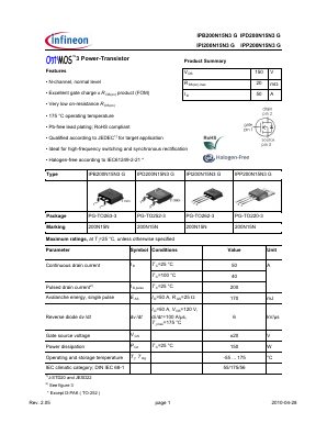 IPB200N15N3 image