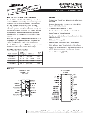 ICL8052A/ICL71C03 image