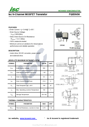 FQB5N90 image