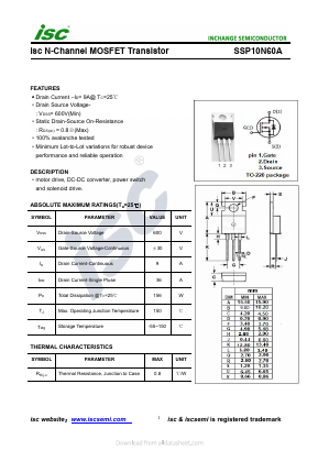 SSP10N60A image