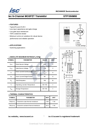 STP18NM80 image