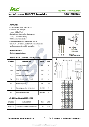 STW13NM60N image