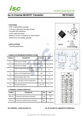 IRF3704ZS image