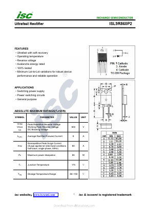 ISL9R860P2 image