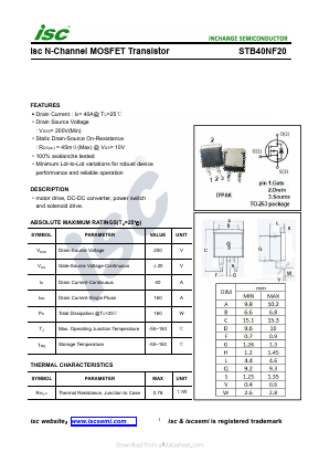 STB40NF20 image