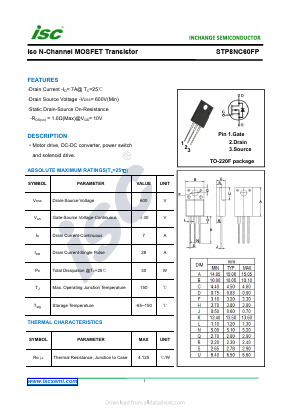 STP8NC60FP image