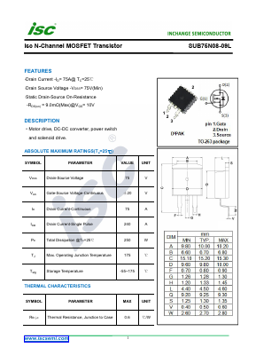 SUB75N08-09L image