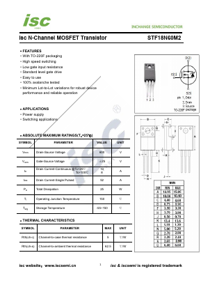 STF18N60M2 image