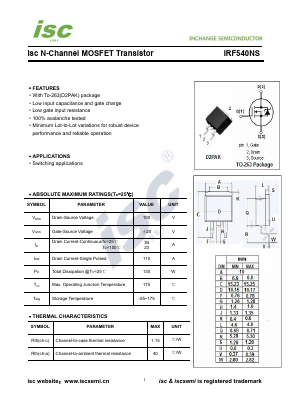 IRF540NS image