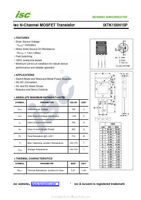 IXTK150N15P image