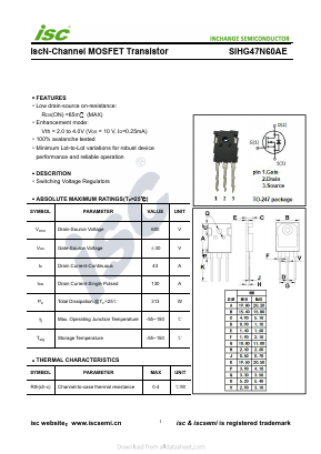 SIHG47N60AE image