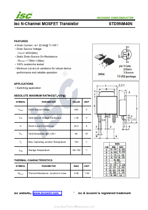 STD9NM40N image