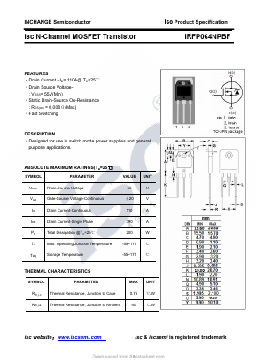 IRFP064NPBF image