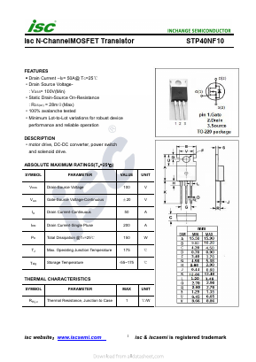 STP40NF10 image