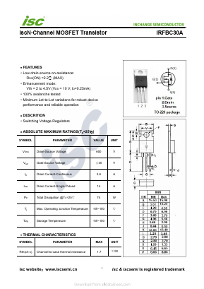 IRFBC30A image