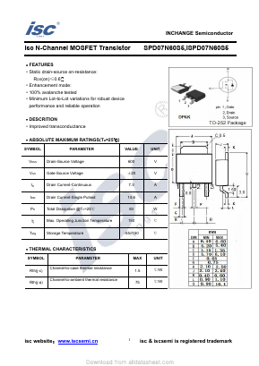 SPD07N60S5 image