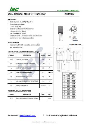 2SK1387 image