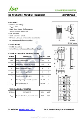 IXTP8N70X2 image