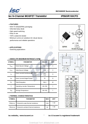 IPB65R150CFD image