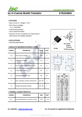 STB20NM50 image