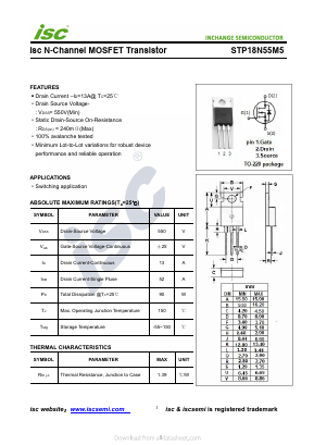 STP18N55M5 image