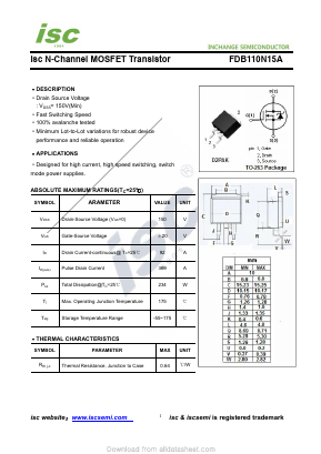 FDB110N15A image